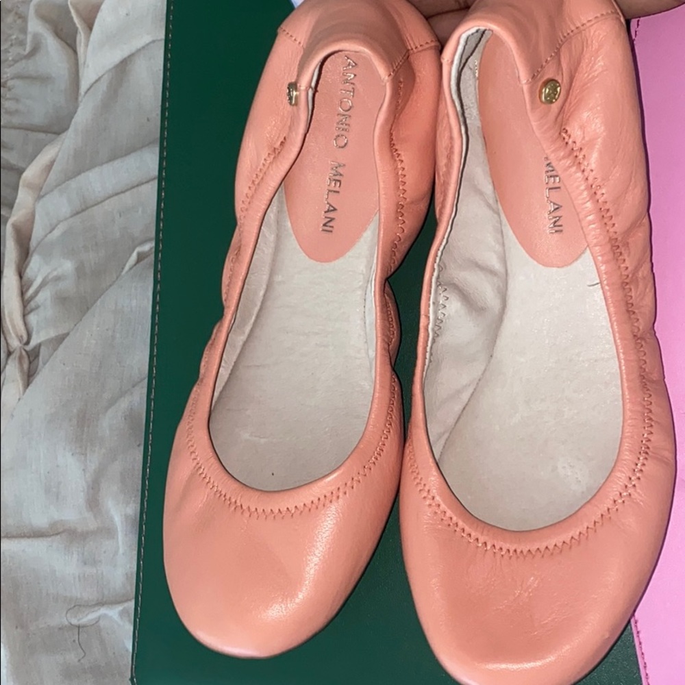 Pink flats